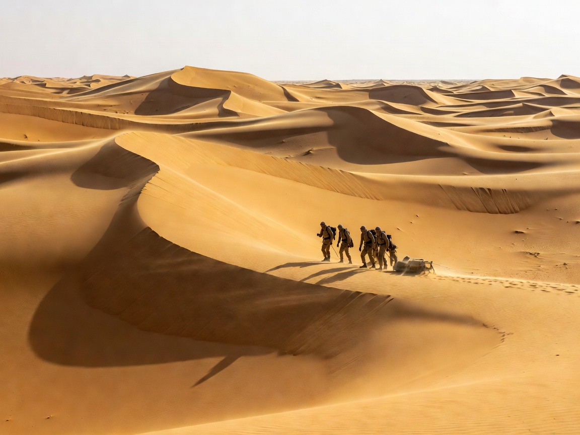 Sahara desert dunes representing extreme expedition travel terrain